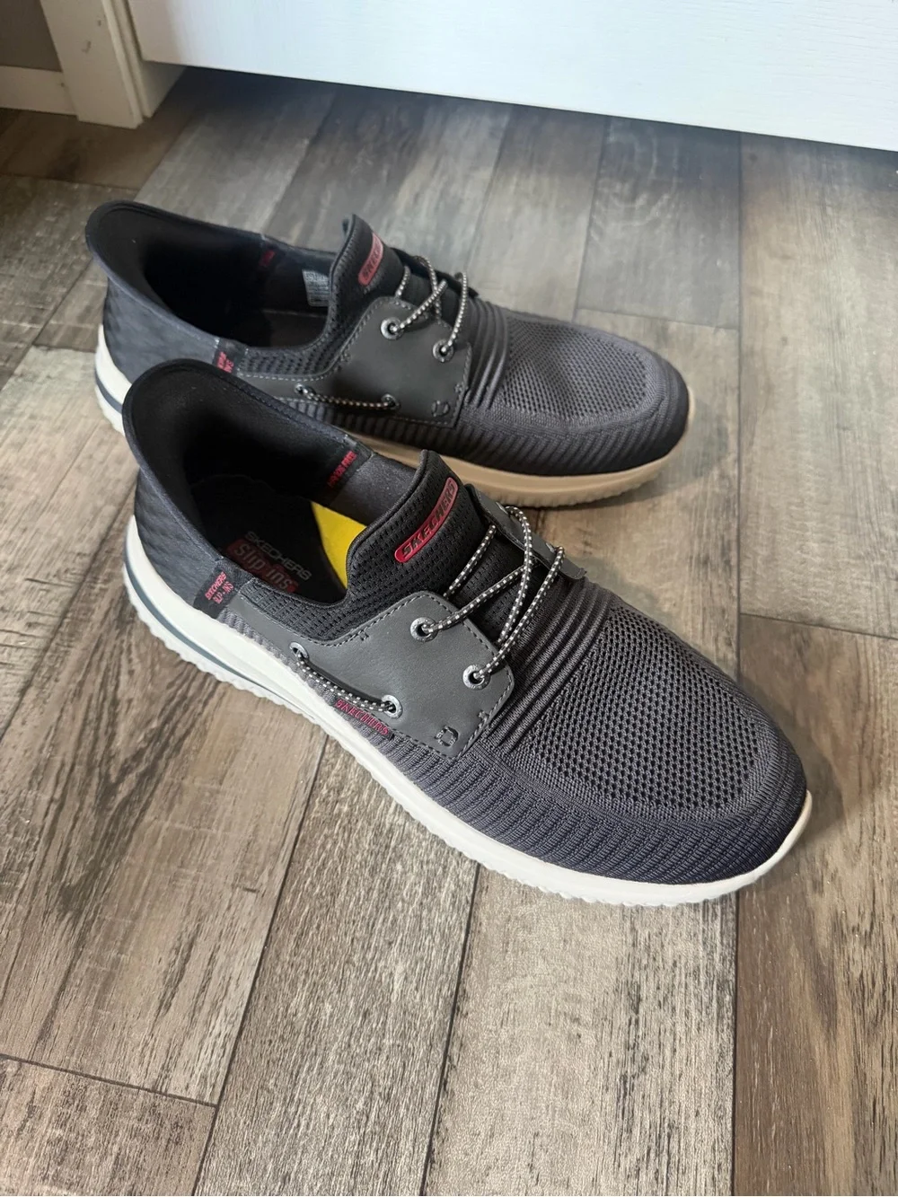 Skechers Men’s Black Slip-On Sneakers